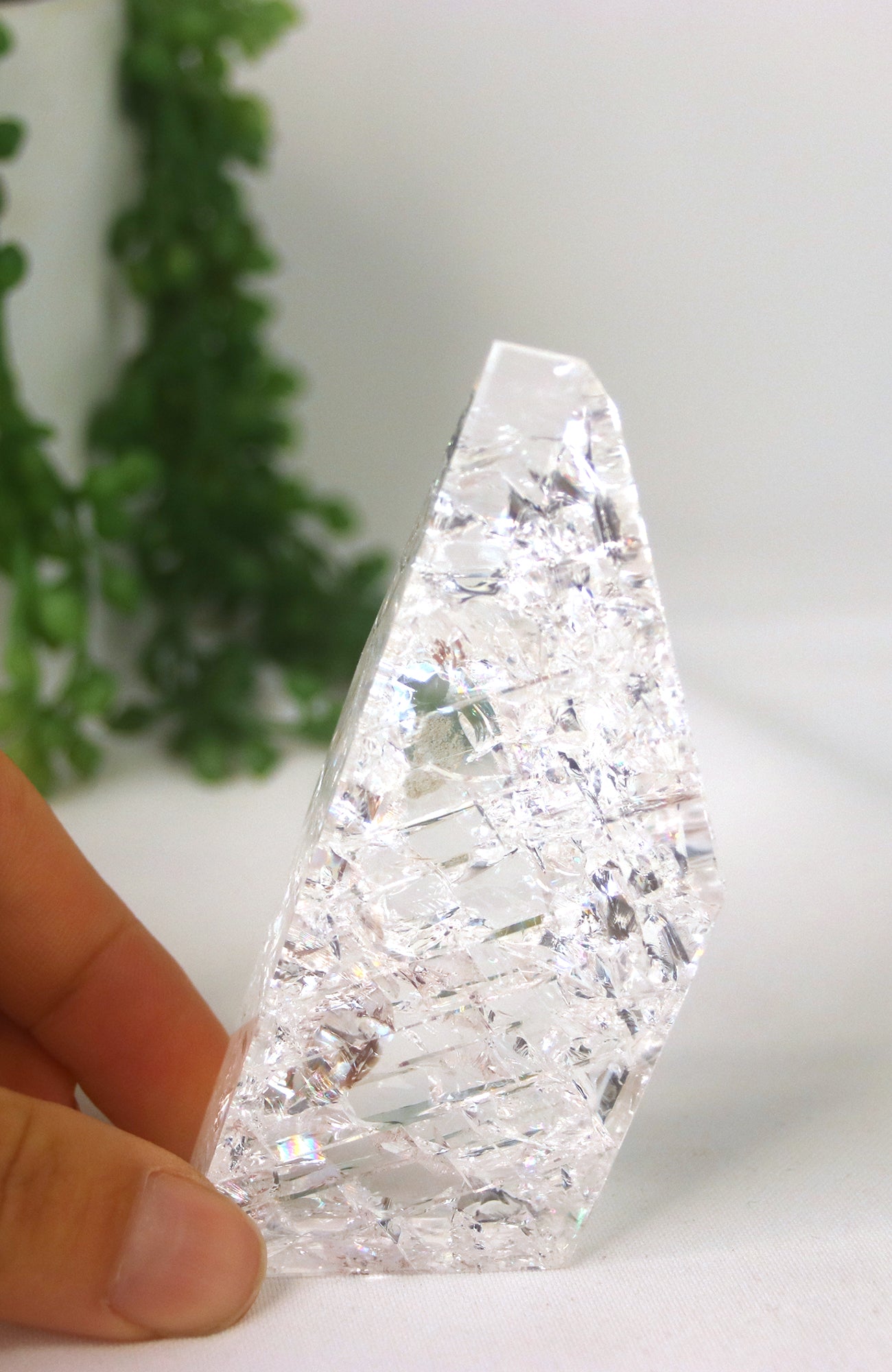 Clear Crackle Quartz Freeform